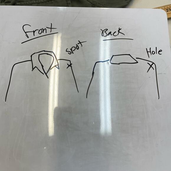 Gap army green button down utility lightweight jacket size Medium - Picture 12 of 12